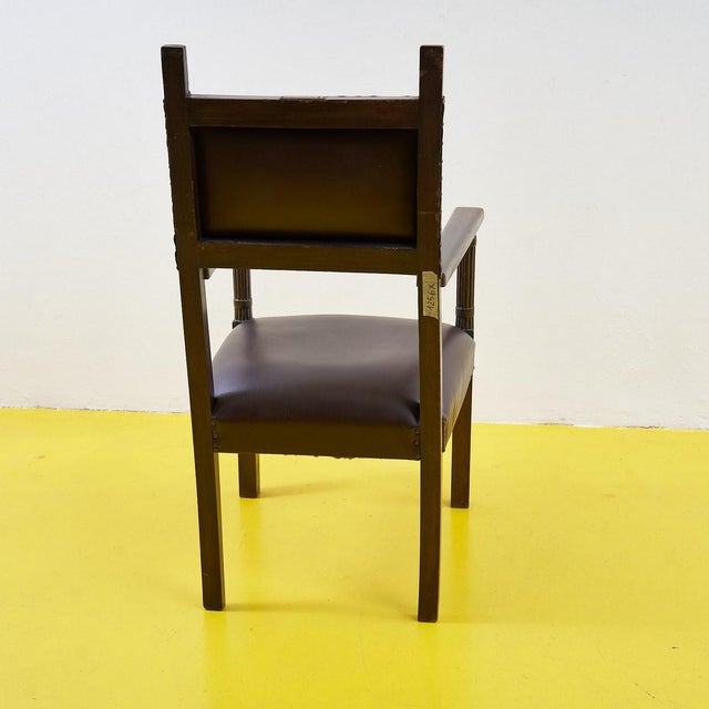 Vintage Armchair in Wood For Sale - Image 12 of 15