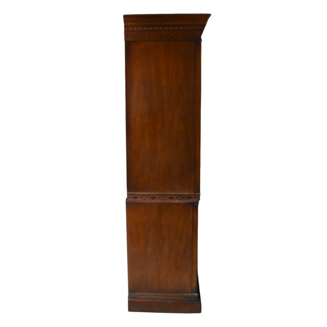 Late 20th Century Heritage Furniture Heirloom Collection Georgian Style Media Armoire For Sale - Image 5 of 6