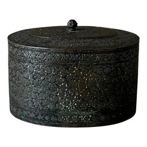 Late 19th Century Antique Silver Plated Brass Box