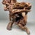 Large Japanese Burl Root Wood Plant Stand, 1920s For Sale - Image 17 of 18