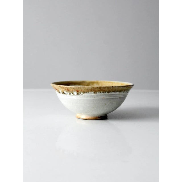 White Studio Pottery Bowl For Sale - Image 8 of 8