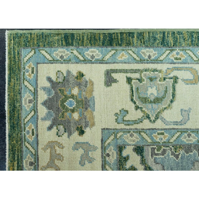Turkish Oushak Rug 9'4" x 12'4" #20102 For Sale - Image 4 of 8