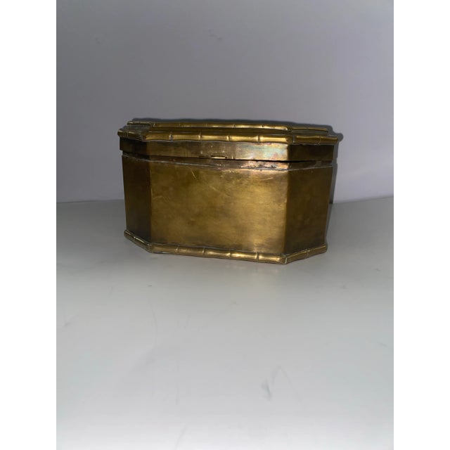 Antique Brass Lidded Box For Sale In Miami - Image 6 of 12