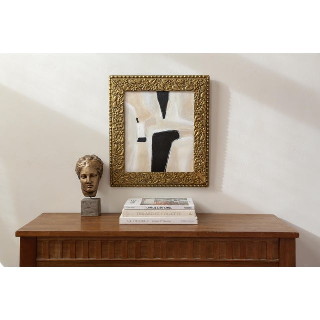 Original Framed Abstract Painting in Antique Gold Frame For Sale - Image 15 of 15