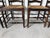Vintage French Country Style Oak Ladder Back Rush Seat Dining Chairs – Set of 4 For Sale - Image 12 of 18