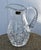 Vintage Polonia Heavy Cut Crystal Pitcher W/Handle For Sale - Image 4 of 13