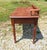 Antique Railroad Depot Desk With Spindle Gallery Cherry and Ash Wood 1900s For Sale - Image 9 of 17