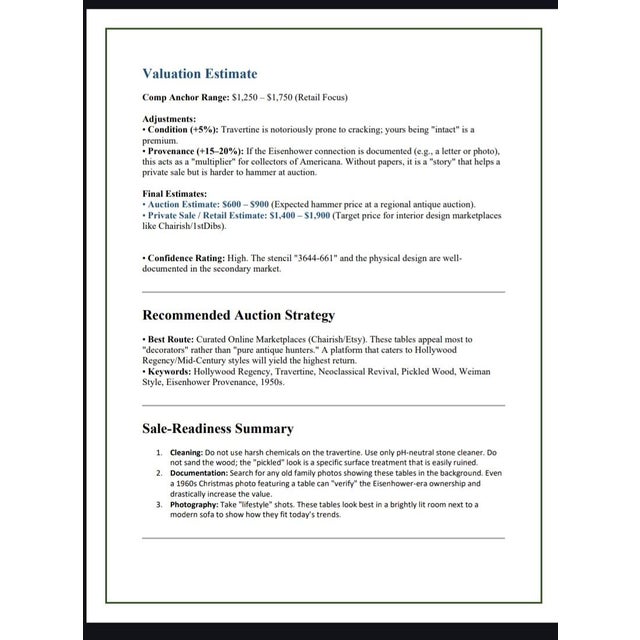 Hollywood Regency Stone Top Side Table on Casters | Vintage Mid-Century Accent Tables For Sale - Image 10 of 10