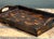 Mid-Century Modern Vintage Tessellated Coconut Shell Tray For Sale - Image 3 of 10