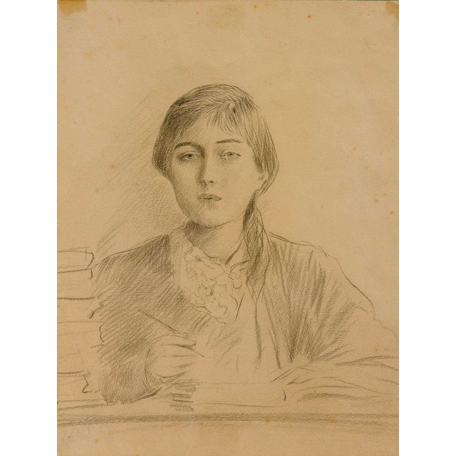 Cesare Tallone Credited Period Italian Drawing For Sale - Image 4 of 9