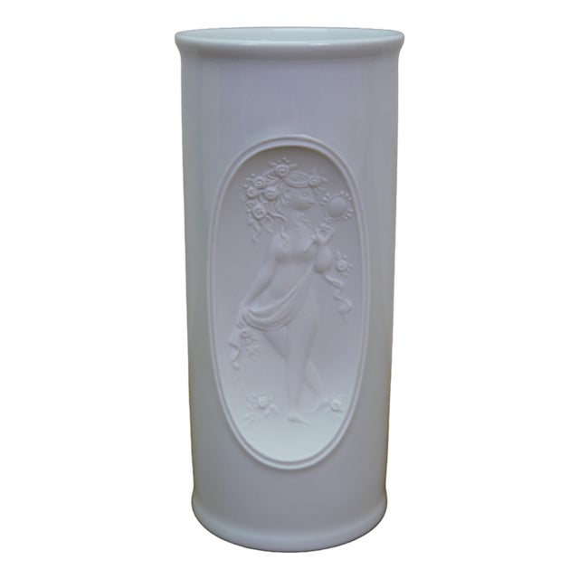 Mid Century German Porcelain Studio Vase by Bjorn Wiinblad for Rosenthal 6.5" For Sale