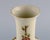 Cream-Coloured Porcelain Vase with Hand-Painted Flowers from Zsolnay For Sale - Image 5 of 8