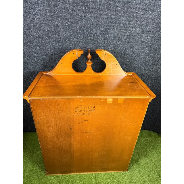 1990s Stanley Furniture "American Craftsman Collection" Chippendale Cherry Highboy Top Chest For Sale In Washington DC - Image 6 of 7