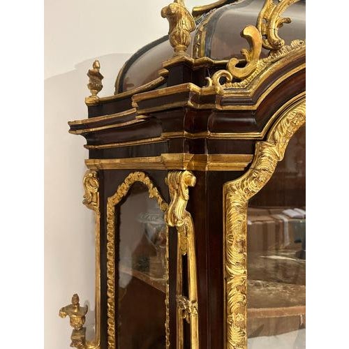 Gold Baroque Gilded Wooden Display Cabinet, 1600s For Sale - Image 8 of 11