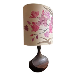 Brutalist Wooden Lamp, 1960 For Sale