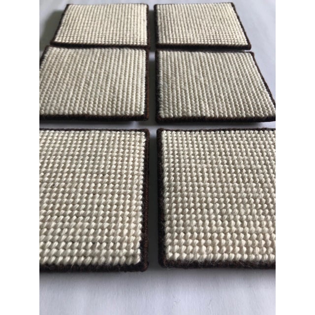 Mid 20th Century Mid 20th Century Sunflower Black Eyed Susan Needlepoint Coasters- Set of 6 For Sale - Image 5 of 5