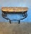French 1920's Wrought Iron Console With Marble Top For Sale - Image 13 of 13