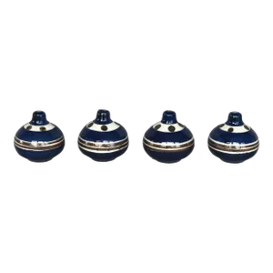Miniature Ceramic Studio Art Pottery Vase Set of 4