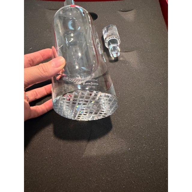Glass Late 20th Century Thomas Bastide for Baccarat "Zoom" Decanter Set of 7 with storage— Signed, Numbered 274/500 For Sale - Image 7 of 8