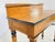 19th Century American Classical Revival Writing Table in Solid Oak With Ebonized For Sale - Image 9 of 12