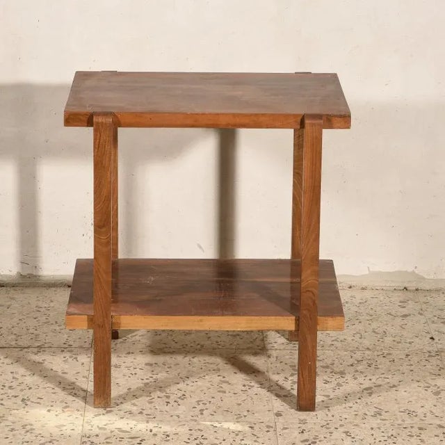 1920s Art Deco Coffee Table with 2 Shelves, 1920s For Sale - Image 5 of 9