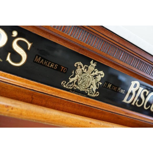 Victorian 19th Century Hardwood Carrs Biscuits Vitrine For Sale - Image 10 of 18