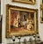 Beautiful wall art print on premium cotton fabric featuring a vibrant Victorian-style gathering with richly dressed...
