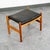 Mid Century Modern Ottoman Stool Swivel Black Solid Oak Wood Tufted Spottrup MCM For Sale - Image 11 of 12