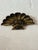 This decorative antique architectural piece is a striking fan-shaped design inspired by a scallop shell, accented with...