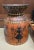 Vintage Wooden Folk Art Evil Tribal Vibe Vase For Sale - Image 4 of 9