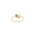 Metal Natural Multi Sapphire Two Stone Ring in 18k Yellow Gold Size 7 ( All Sizes Available ) For Sale - Image 7 of 12