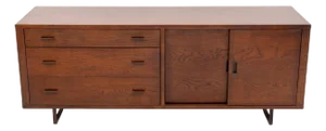 Mid-Century Modern Style Stained Wood Sideboard