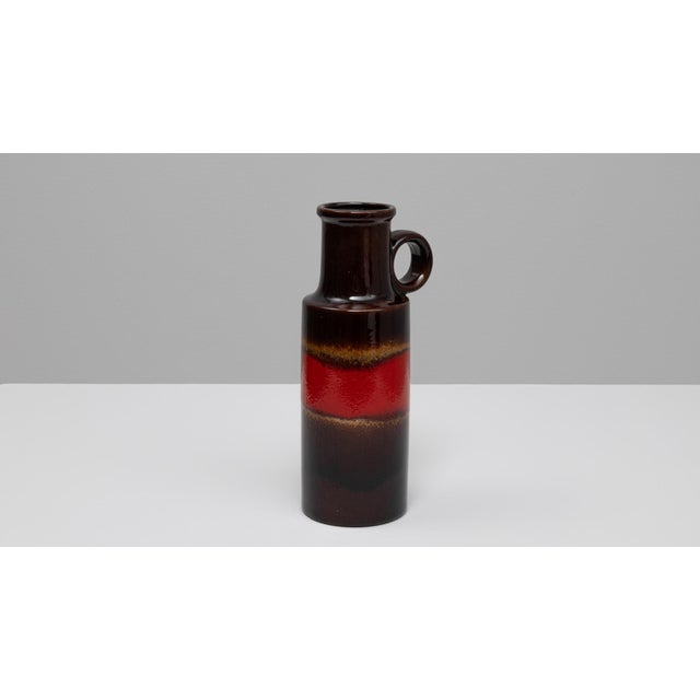 Mid 20th Century 20th Century German 'W. Germany'' Ceramic Vase For Sale - Image 5 of 18