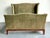 Late 20th Century Vintage Ralph Lauren Nubuck Suede Wing Back Bed For Sale - Image 5 of 12