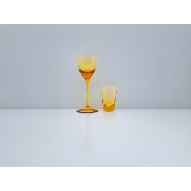 1990s Murano Glass Glasses with Liqueur Glasses and Shot Glasses by V. Nason for Manifattura Di Murano, 1990s, Set of 12 For Sale - Image 5 of 14