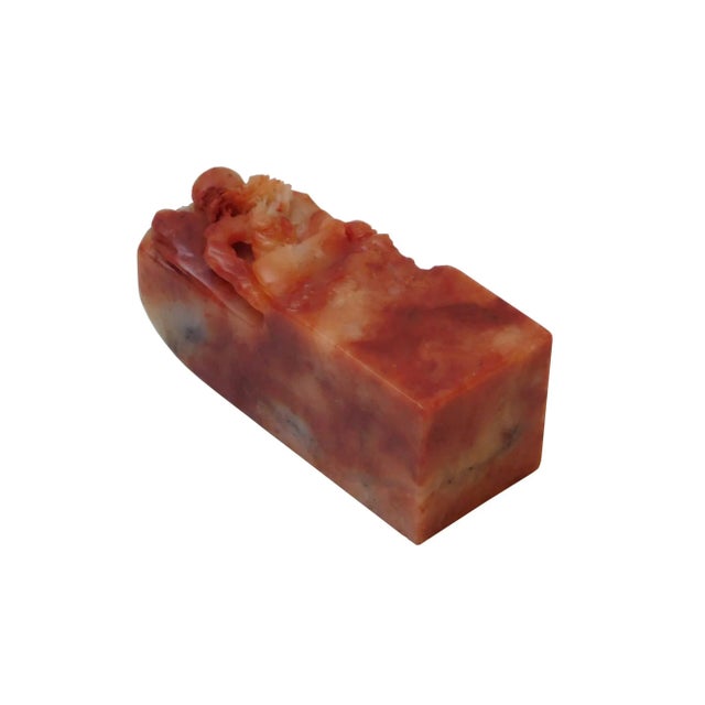 2000 - 2009 Carved Column Soap Stone - Two Old Wisdom Scholar Chess Play Under Tree For Sale - Image 5 of 6