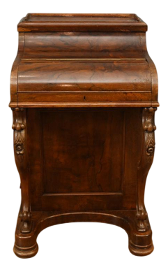 Antique Victorian Walnut Davenport Desk, 1860s