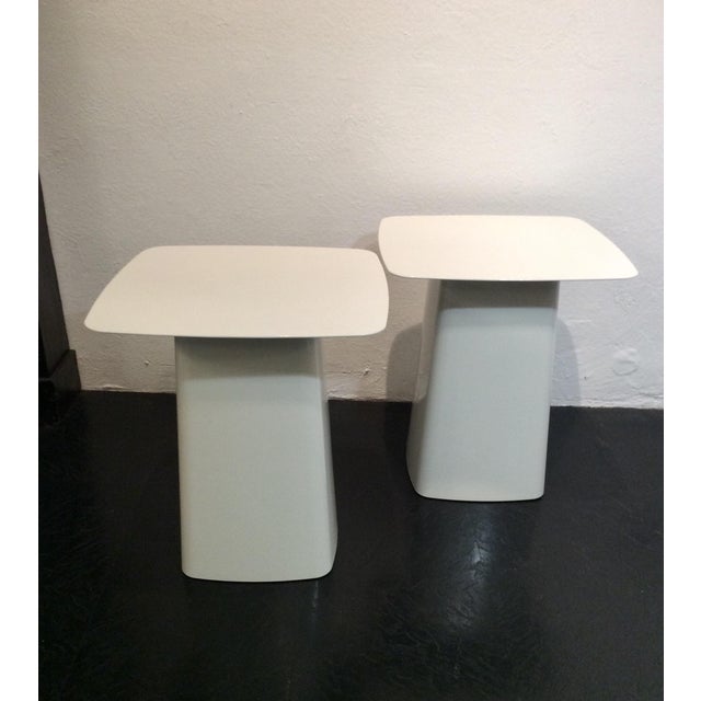 White Metal Side Tables by Ronan and Erwan Bouroullec for Vitra, 2000s, Set of 2 For Sale - Image 8 of 18