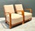 Cream Vintage Art Deco Lounge Chairs - Pair For Sale - Image 8 of 12