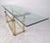 Mid-Century Modern Brass and Glass Console Table For Sale In New York - Image 6 of 9