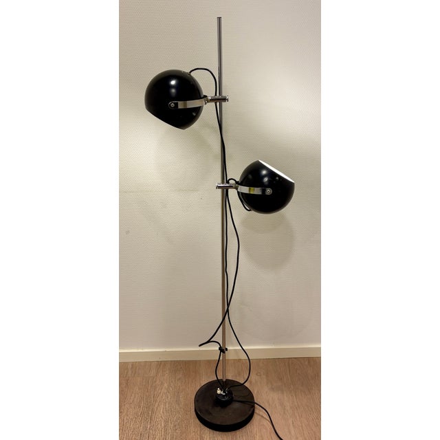 Metal Double Eye Ball Standing Light by Max Liebert for Anvia Almelo, 1960 For Sale - Image 7 of 10