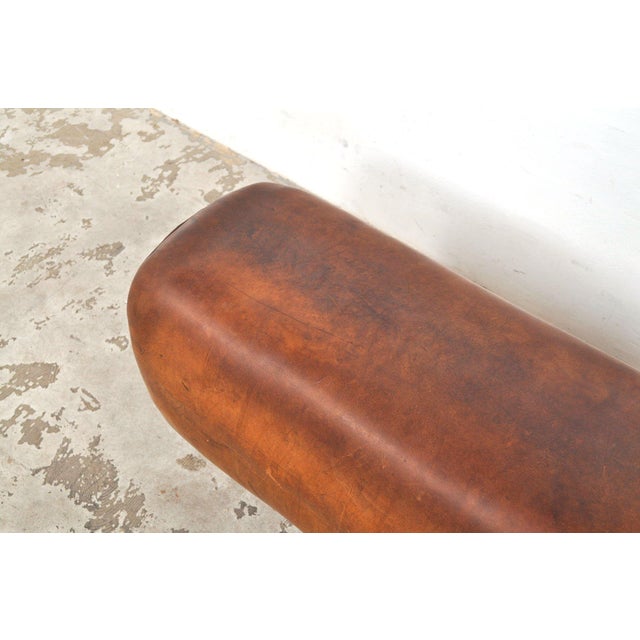 Leather Gymnastic Horse Bench, 1940s For Sale - Image 4 of 10