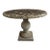 Vintage Weathered Cast Stone Garden Bistro Table For Sale