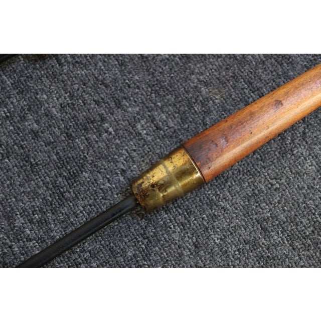 Mid-Century Modern Walnut and Brass Fireplace Tool Set in the Manner of Umanoff For Sale - Image 12 of 12