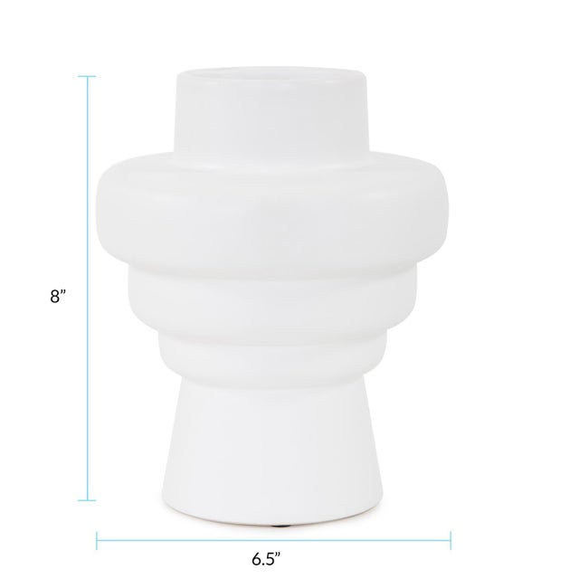 Ceramic Zopol Contemporary Vase- Short For Sale - Image 7 of 9