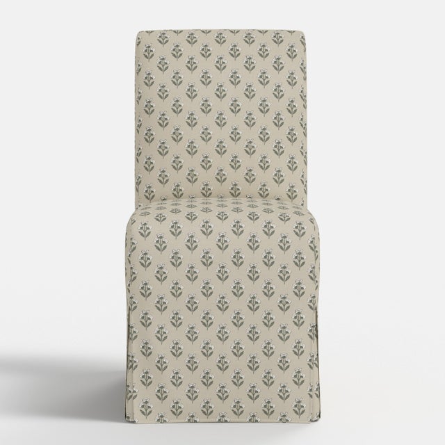 Not Yet Made - Made To Order Slipcover for Stoffer Home x Cloth & Company for Lindy Slipcover Dining Chair in Francie Floral Sage For Sale - Image 5 of 7