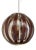 Transparent and Brown Sphere Pendant in Murano Glass from Simoeng For Sale