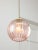 Mid-Century Modern Mid-Century Italian Pink Glass and Brass Pendant Lamp For Sale - Image 3 of 12