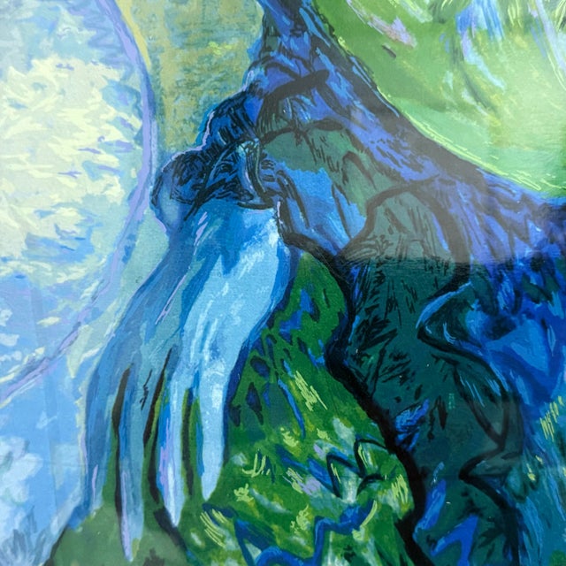 Wood Barbara Wood “Mrs. Calabash” – Signed Serigraph – Edition 100/180– Framed It’s a Copy Hand Painted Over by Barbara For Sale - Image 7 of 12