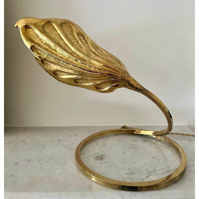 Brass Table Lamp by Tommaso Barbi, 1970s For Sale - Image 10 of 10